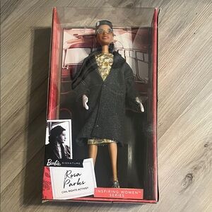 Barbie Inspiring Women Series Doll with Black Coat